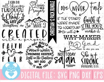 Christian Svg,Faith Svg,Christian Bundle,Bible Svg, Religious Svg,Jesus Svg,God Svg,Instant Download,Cut Files for Cricut,
