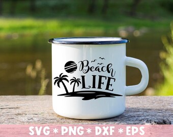 Beach Life Svg, Beach Days, Good Vibes, I Love Summer, Vacation, Sunset, Svg Cut File, Svg For Making Cricut File, Digital Download
