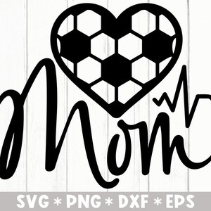 Soccer Mom Svg, Game Day, Festa della mamma, Soccer Heart, Sports Mom, Calcio, File di taglio in formato Svg, Svg per creare file Cricut, Download digitale