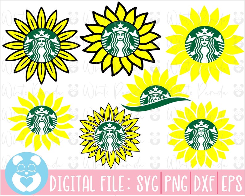 Download Starbucks SvgBundle Sunflower Starbucks SvgSunflower | Etsy