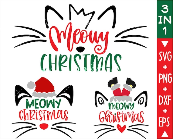 Download Christmas Svgmeowy Christmas Svgchristmas Elf Svgmerry Etsy PSD Mockup Templates