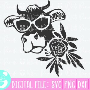 Cow Flower Svg.cow Bundle Svg,cow Head Svg ,farm Svg,animal Svg,files ...