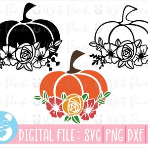 Kürbis Svg,Blumen Kürbis Svg,Blumen Svg,Bundle Kürbis Svg,Herbst Svg,Halloween Svg,Herbst Svg,Dateien für Cricut,Sofort Download,Dxf,Png,Svg