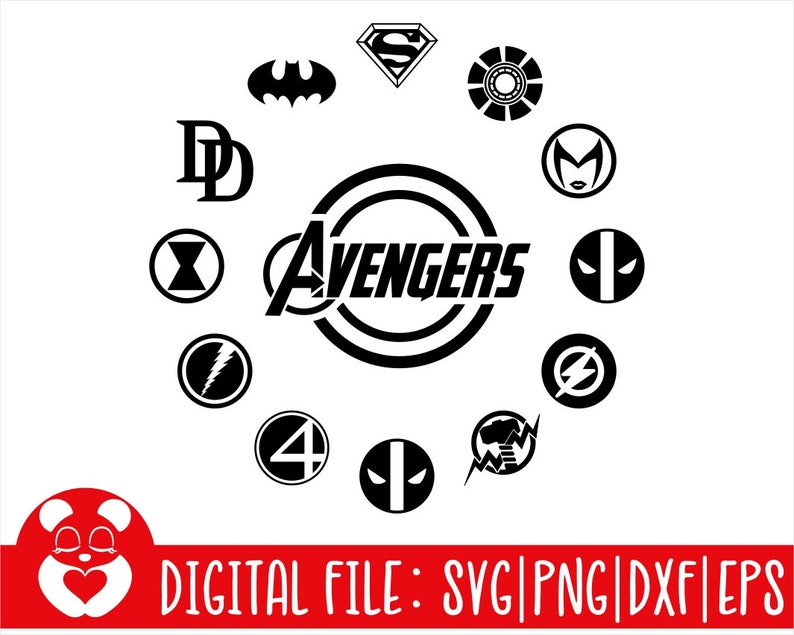 Avengers logo Avengers Cut File Instant File Download, Avengers Circle ...