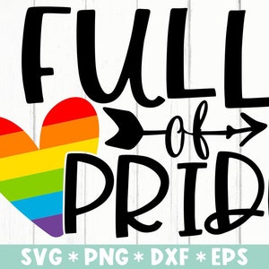 Voller Stolz svg, svg geschnitten Datei, Pride Monat, Regenbogen svg, Queer Pride, LGBTQ svg, svg für Cricut Datei, digitaler Download, Geschenk für sie