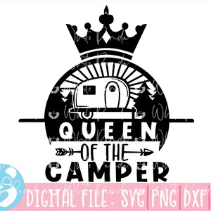 Reina de la camper svg, aventura svg, explorar svg, camping svg, naturaleza svg, montaña svg, viajar svg, camping diciendo, divertido camping svg