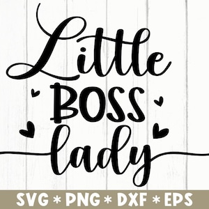 Little Boss Lady Svg, Baby Quotes, Funny Kids, Little Girl, Mini Boss, Baby Girl, Svg Cut File, Svg voor het maken van Cricut File, Digitale Download