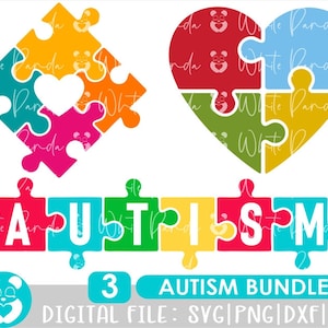 Autism Svg, Puzzle svg, Puzzle Piece svg, Heart svg, Awareness svg, Autism Puzzle Love Svg, Autism Awareness svg, Love Svg, Autism clipart