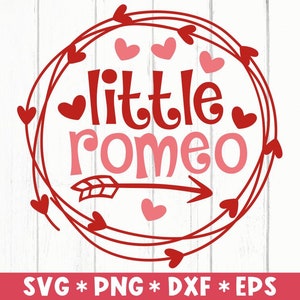 Kleiner Romeo SVG, Junge Valentine, Hello Valentine, Forever Love, Herzen, geschnittene Datei, SVG für die Herstellung von Cricut-Datei, digitaler Download