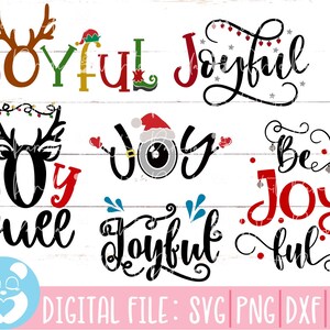 Alegre svg, alegría svg, navidad svg, be joyful svg, feliz navidad svg, Jesús svg, Santa svg, descarga instantánea, cricut, silueta