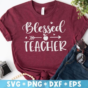 Gesegneter Lehrer, Lehrer Inspirieren, Lehrer Zitat, Lehrer Leben, Lehrer Geschenk, schneiden Datei, SVG für die Herstellung Cricut Datei, digitaler Download