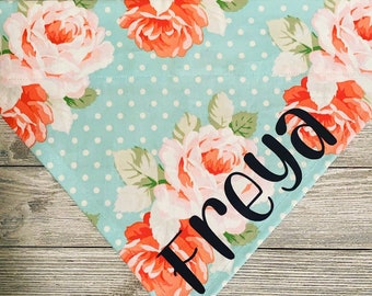 Watercolor Spring Floral Over the Collar Dog Bandana Extra Large Watercolor Spring Floral Over the Collar Dog Bandana Extra Large
