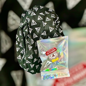 Movie Theme: HP DHallows characters Euro Scrub Cap (with ID badge)
