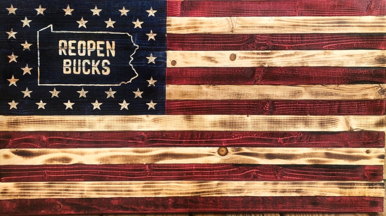 Custom Wooden Flag