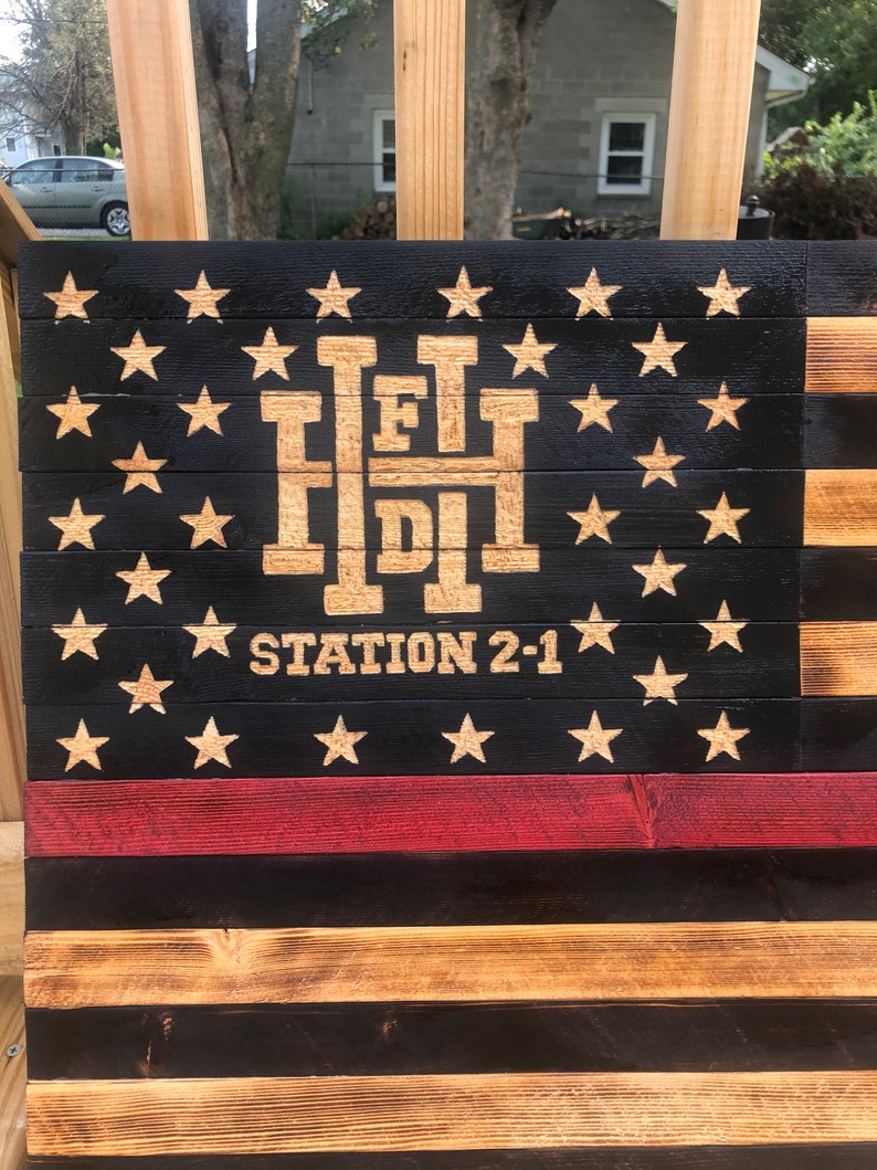 Custom Wooden Flag