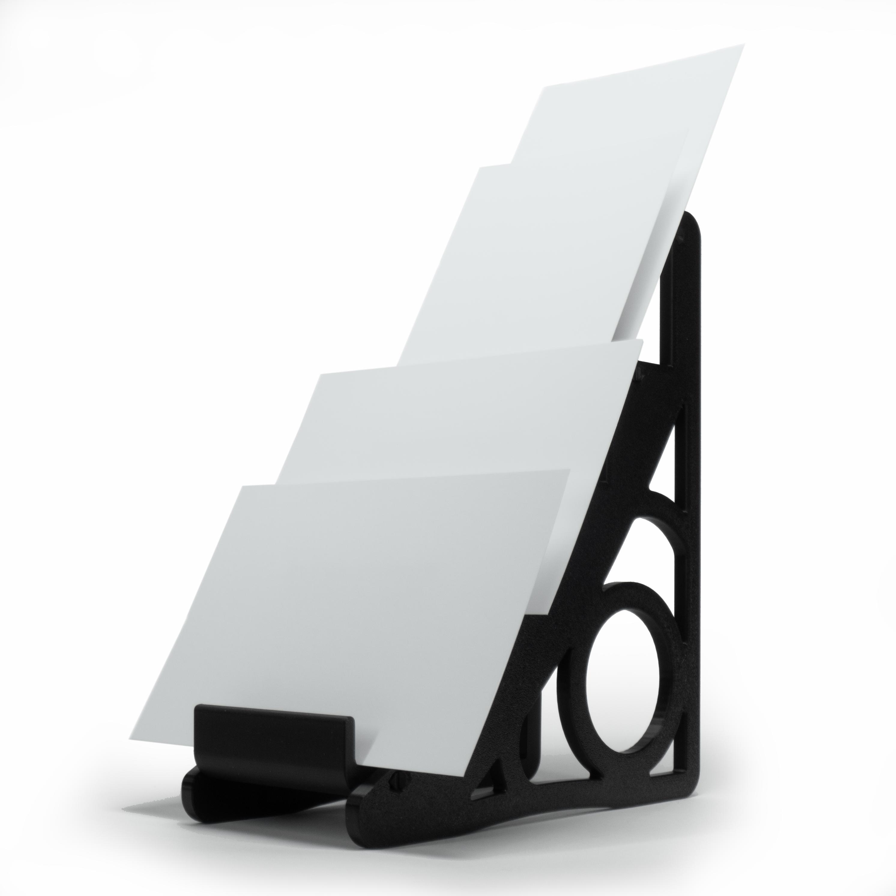 Portrfolio Rack Adjustable Art Display Rack for Postcards and Photographs - Can Pack ...