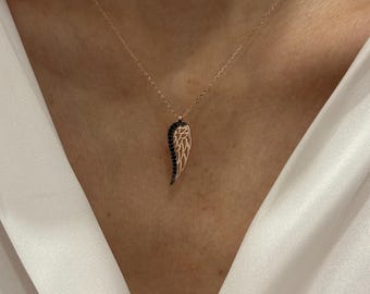 Angel Wings Rosegold Vermeil 925 Sterling Silver Necklace