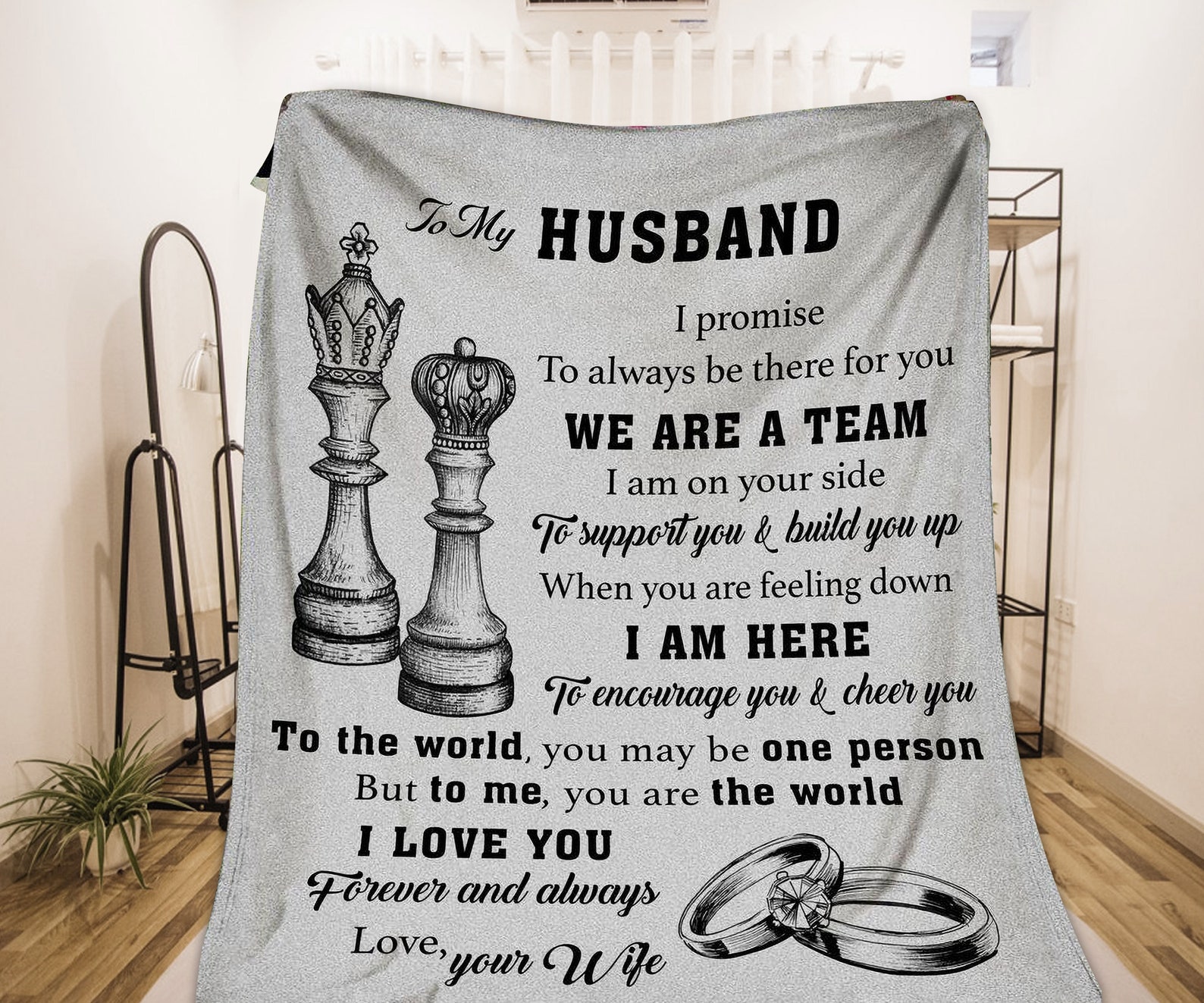 To My Husband Blanket Husband Blanket Gift for Husband Etsy