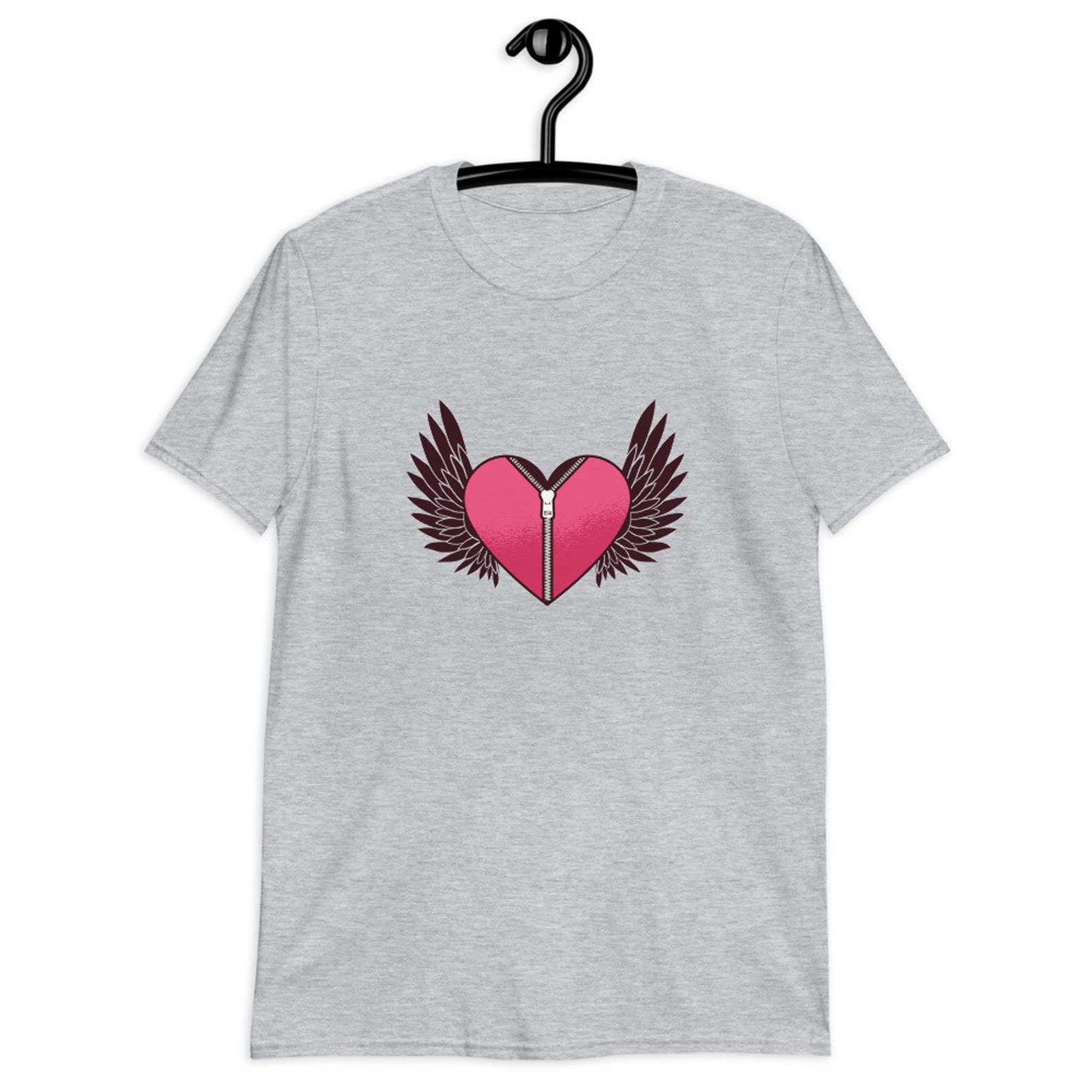 TShirt Herz Flügel Tätowierung Tattoo Reißverschluss Etsy