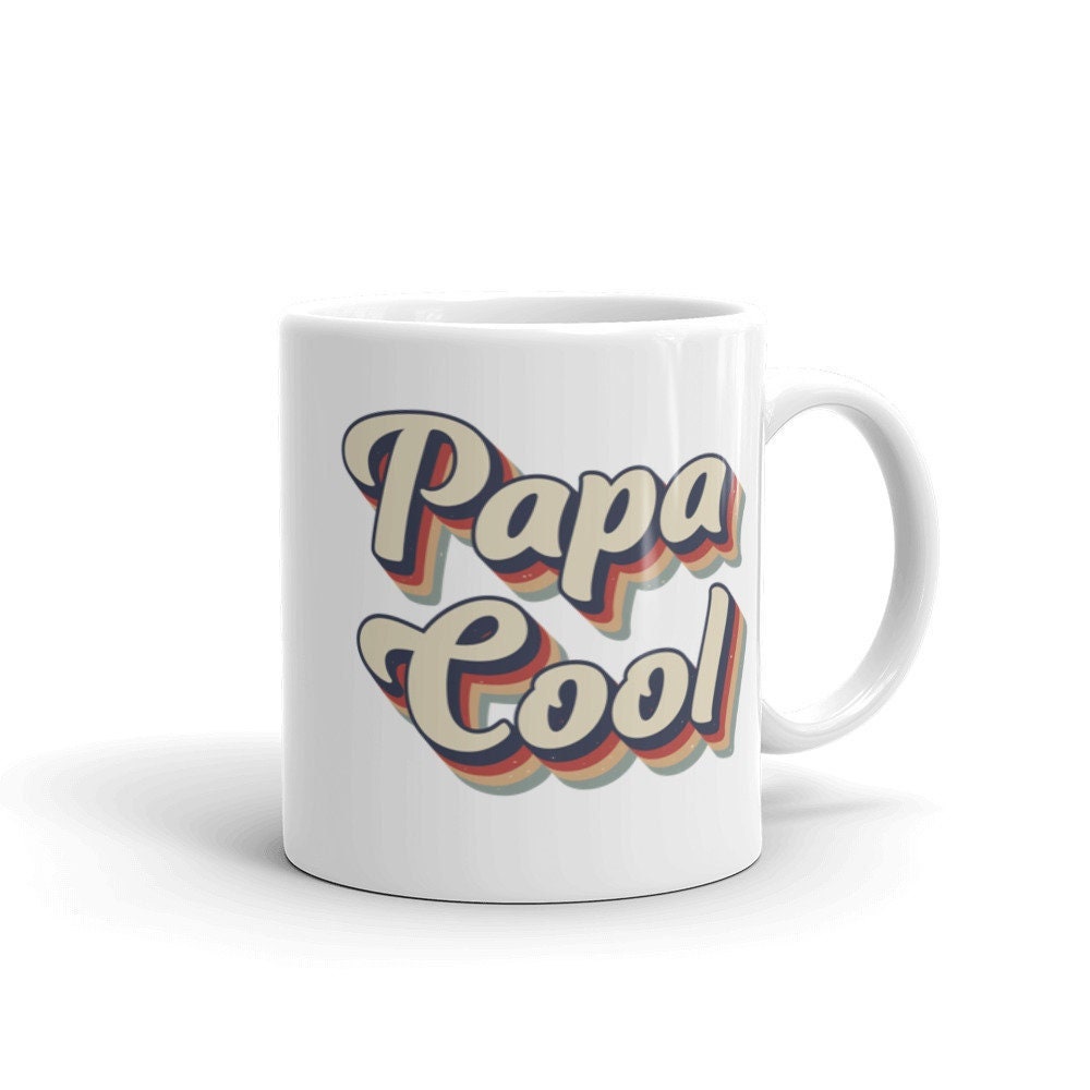 Mug Papa Cool, Rétro, Vintage, Mug Personnalisé, Cadeau Papa