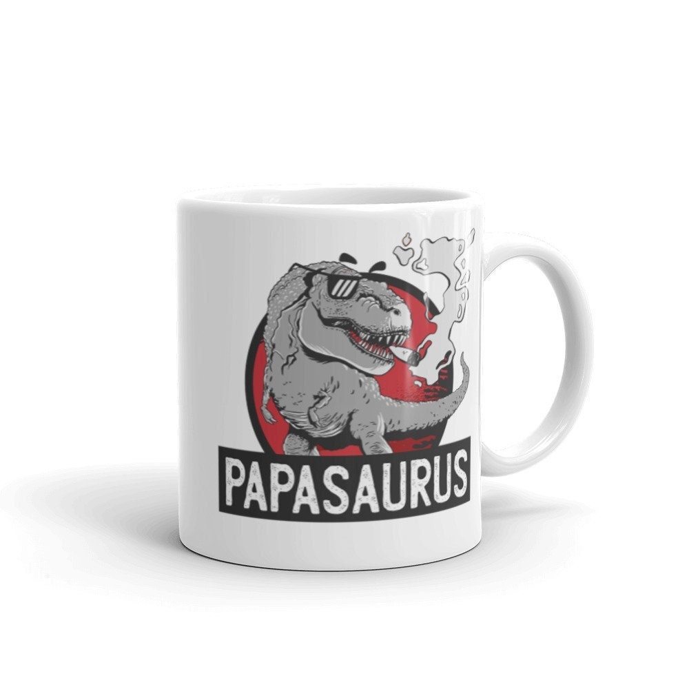 Mug Papasaurus, Futur Papa, Mug Dinosaure, T-Rex, Fête Des Pères, Idée Cadeau Pour Papa