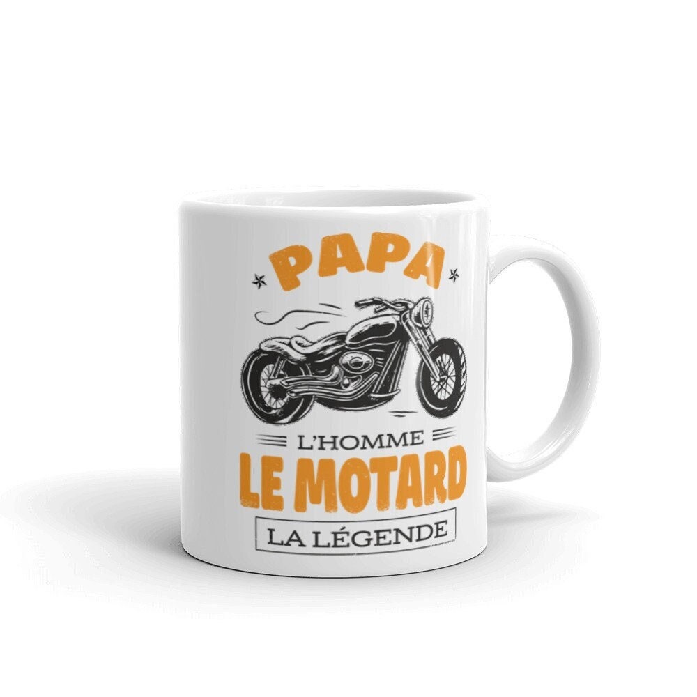 Papa Motard, Mug Papa, L'homme, Le La Légende, Fête Des Pères, Idée Cadeau