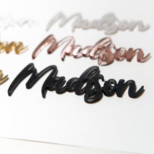 Acrylic Place Card Cursive Laser Cut Guest Name Calligraphy, Wedding guests