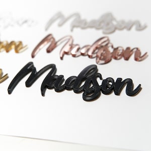 Acrylic Place Card Cursive Laser Cut Guest Name Calligraphy, Wedding guests