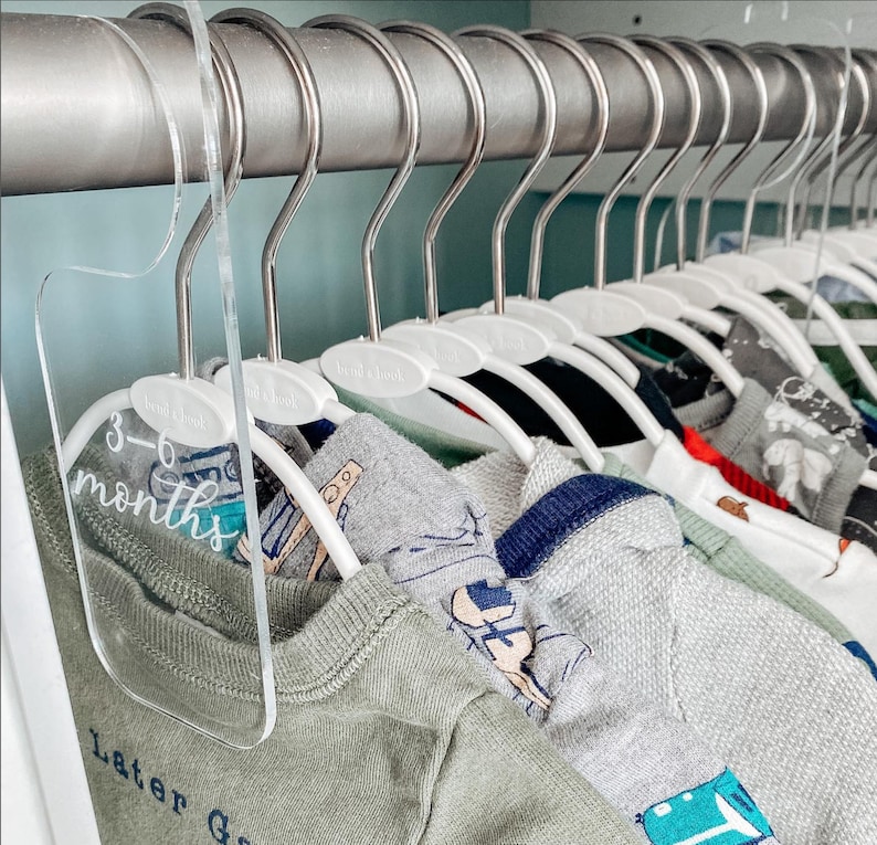 Baby Clothes Dividers Nursery Closet Organization Bow Etsy