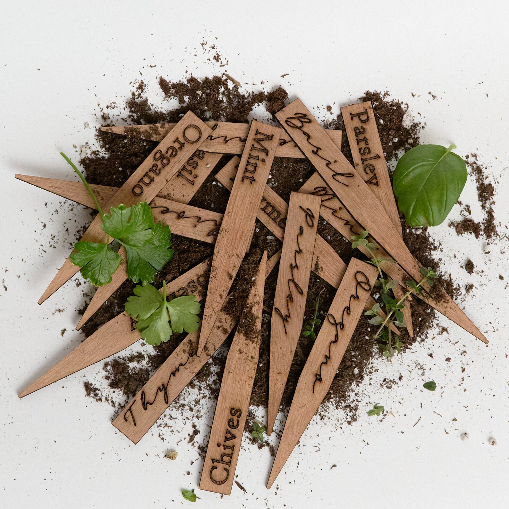 Wooden Plant Labels for Plant Babies Herb Gardens and Indoor Etsy UK