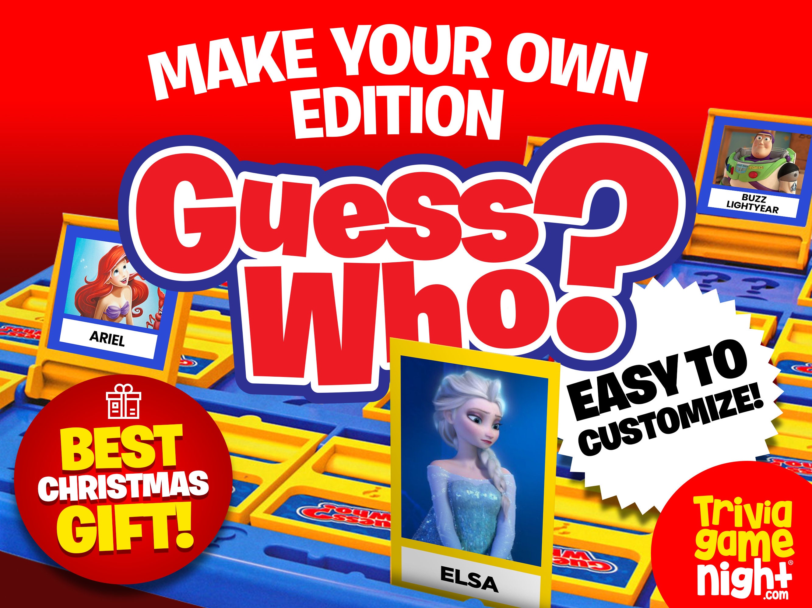 Custom Guess Who Board Game Template Editable And Printable Mail 