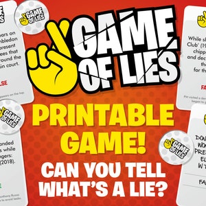 Game of Lies | Printable Party game