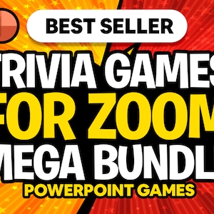 Trivia Games for Zoom Bundle • Screen Share Games Bundle • Mega PowerPoint Zoom Games Bundle • 5 Second Feud • Game of Lies • Trivia Games