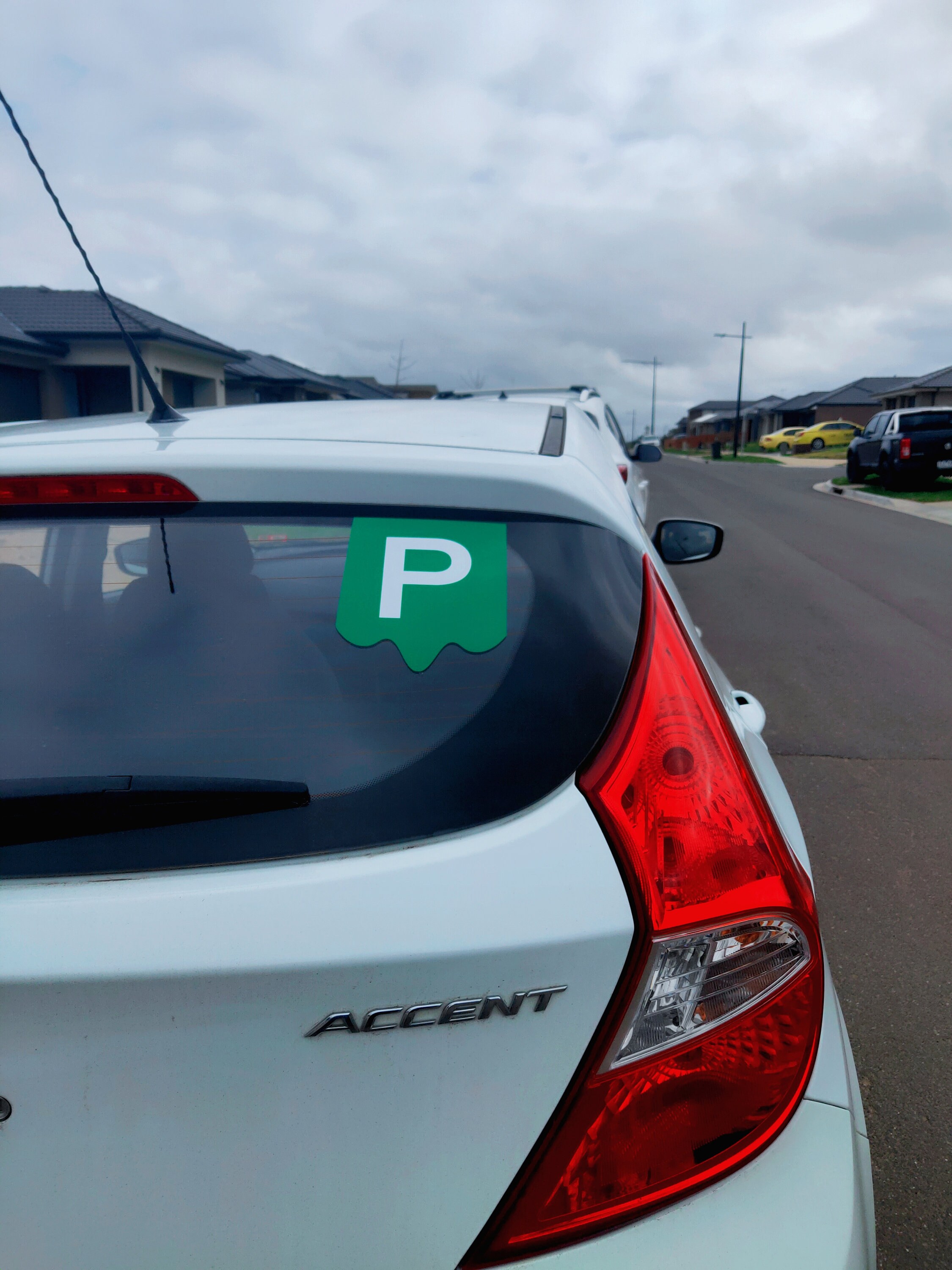 Green P Plate x2 Car Sticker Decal Etsy