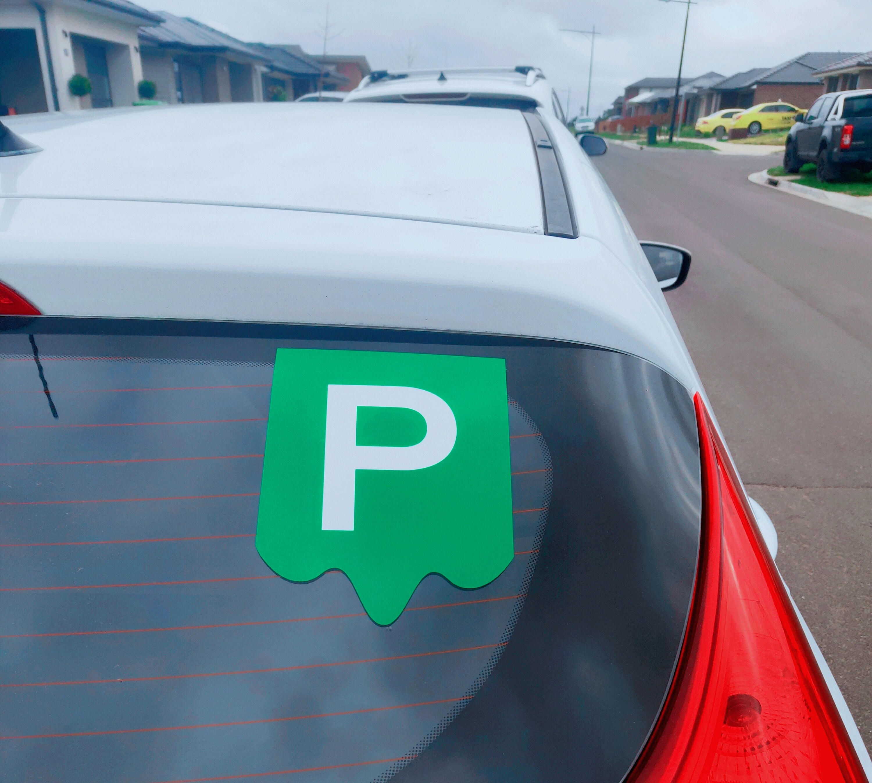 Green P Plate x2 Car Sticker Decal Etsy