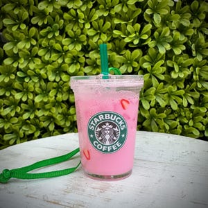 Pink Drink tree ornament shaker