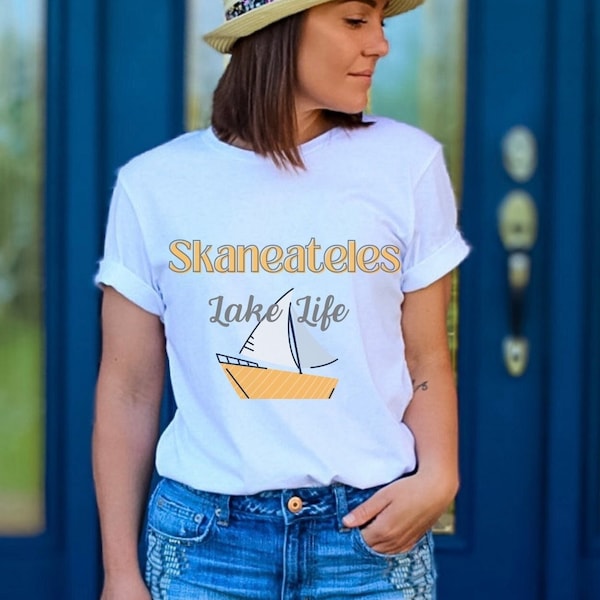 Skaneateles Lake Life Shirt, Lake Shirt,  Upstate New York State,  Explore NYS, On The Lake, Lake Vibes, Lake Squad, Vacation Shirt, Gift