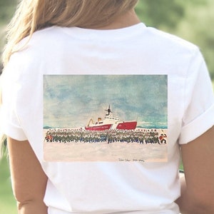 Honor your Coastie with this Polar Star Operation Deep Freeze 2021-2022 Unisex Jersey Short Sleeve Tee USCG WAGB 10