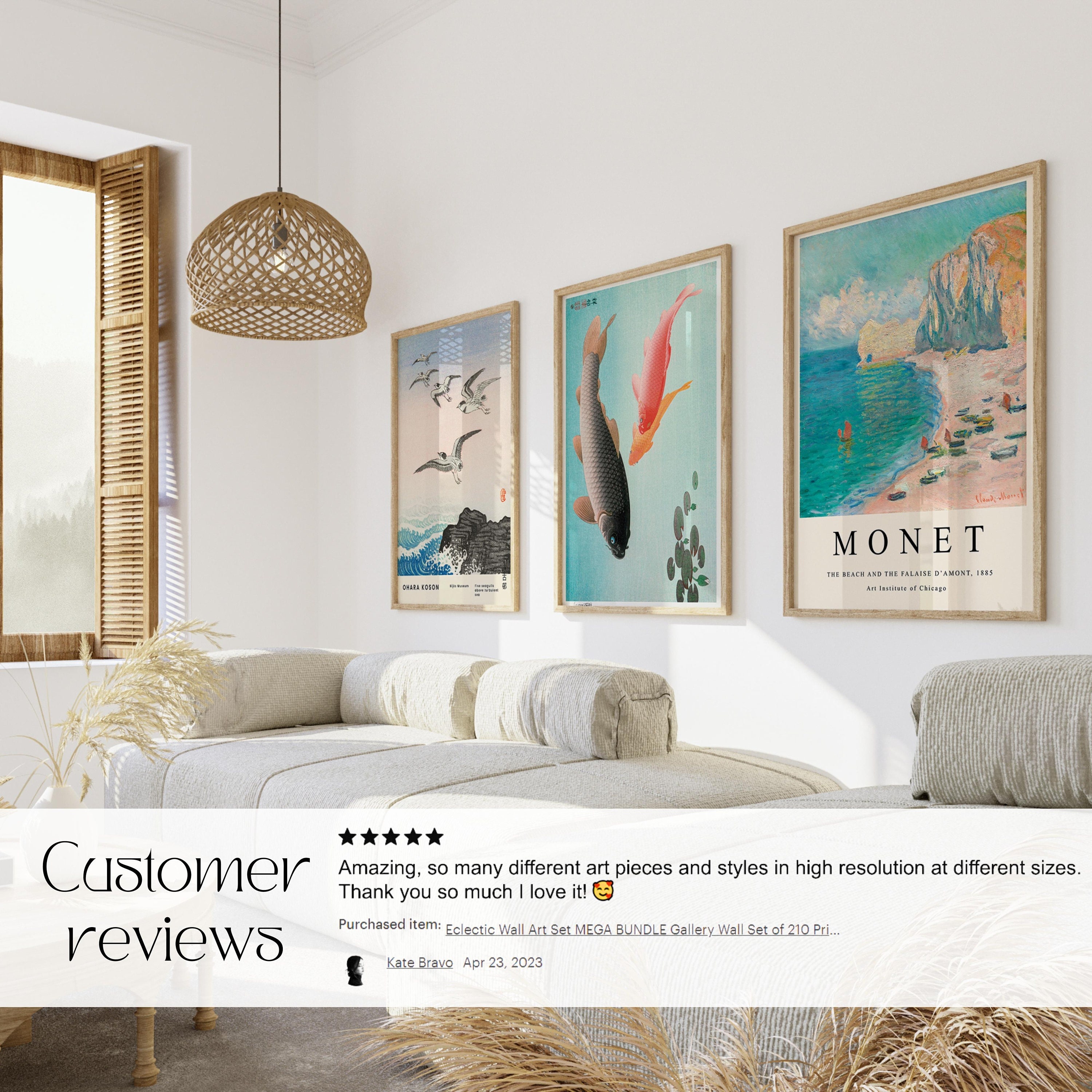 ECLECTIC GALLERY WALL Set of 210 Wall Art Prints Vintage Etsy UK