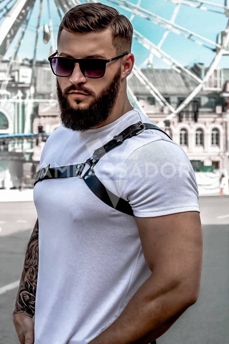 Leather Body Harness for Mengay Harnessleather Harness Etsy