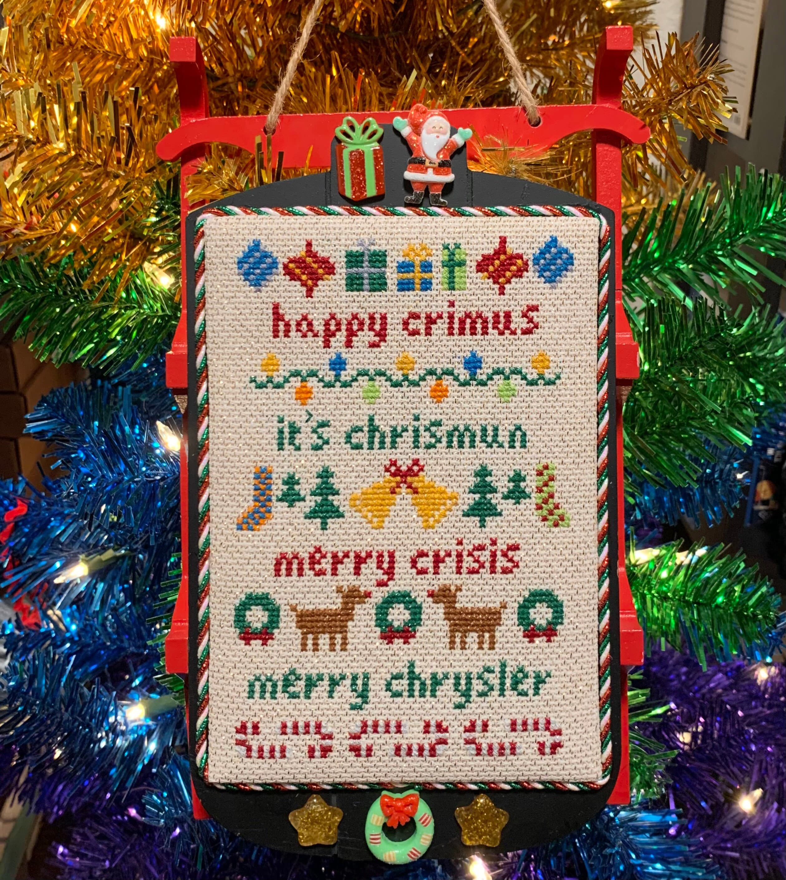 リース #470 Merry Christmas Merry Christmas Themed Lazy Susan - Size Options - Handcrafted in