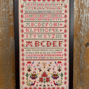 Jenny’s Sampler - An Outlander-inspired antique sampler