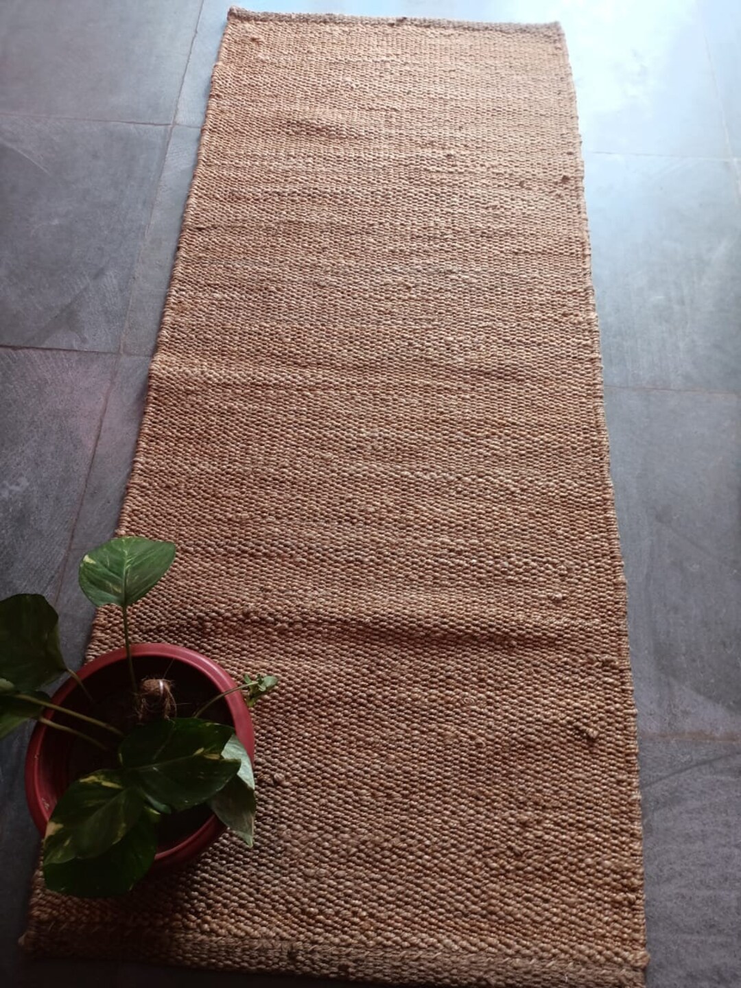 Handmade Natural Jute Runnerjute Runnerjute Runner in Bathroomstair Runner Carpetjute Runner