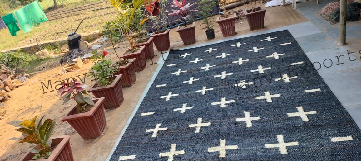 Handmade Black and White Plus Jute Rugslarge Area Jute Etsy