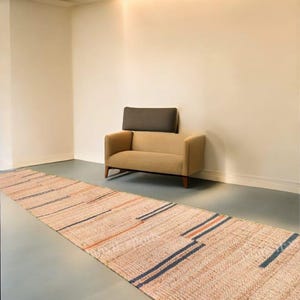 Handmade Hallway Natural Jute Runner- Boho Stair Jute Runner- Hamp Jute Runner-Kitchen Jute Runner 3x12 Custom Size Jute Runner