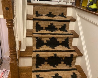 2 x 22 ft Jute Stair Runner, Handmade Long Jute Rug, Outdoor & Hallway Runner, Natural Fiber Plus-Size Runner