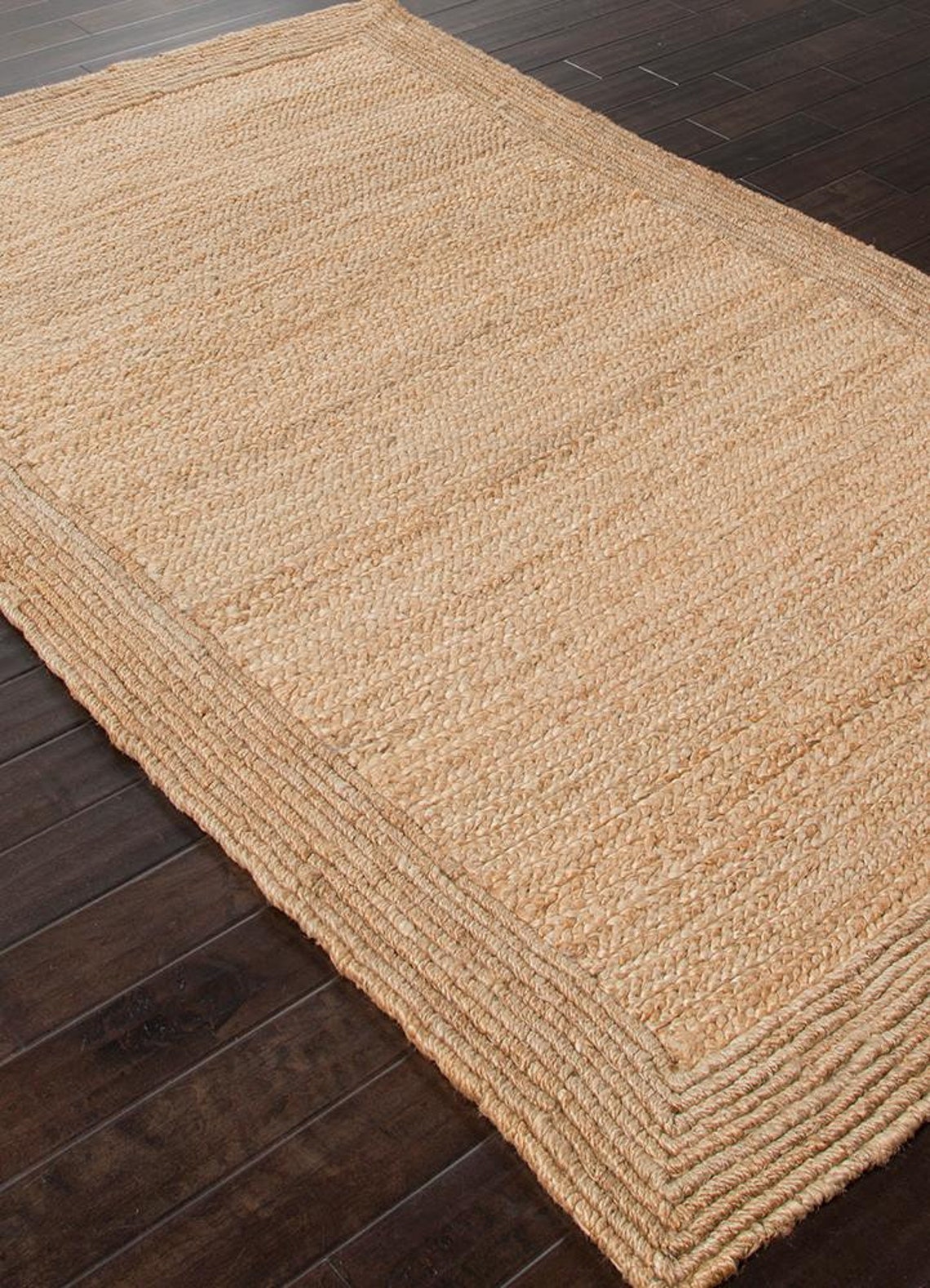 6 X 9 8 X 10 Ft Natural Area Rug Hemp Jute Rugs Natural Color Etsy