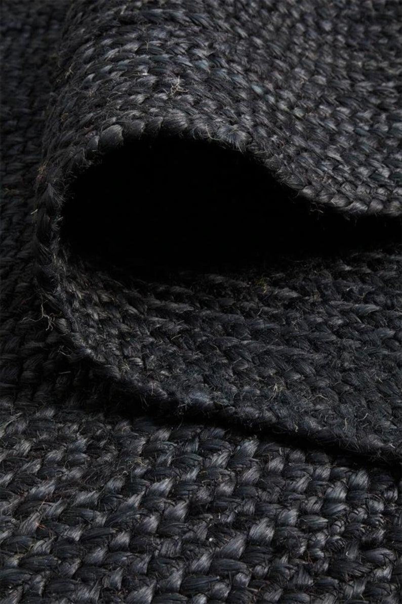 6x9 ft Black jute rug6x9Ft jute area rughandwoven natural Etsy