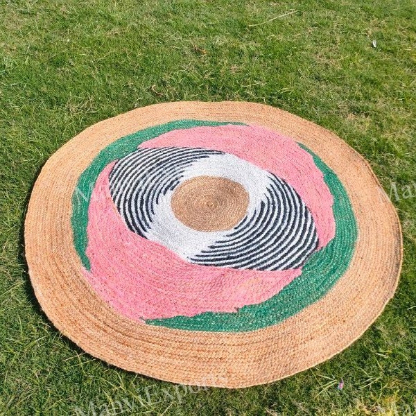 Round Jute Rug Etsy