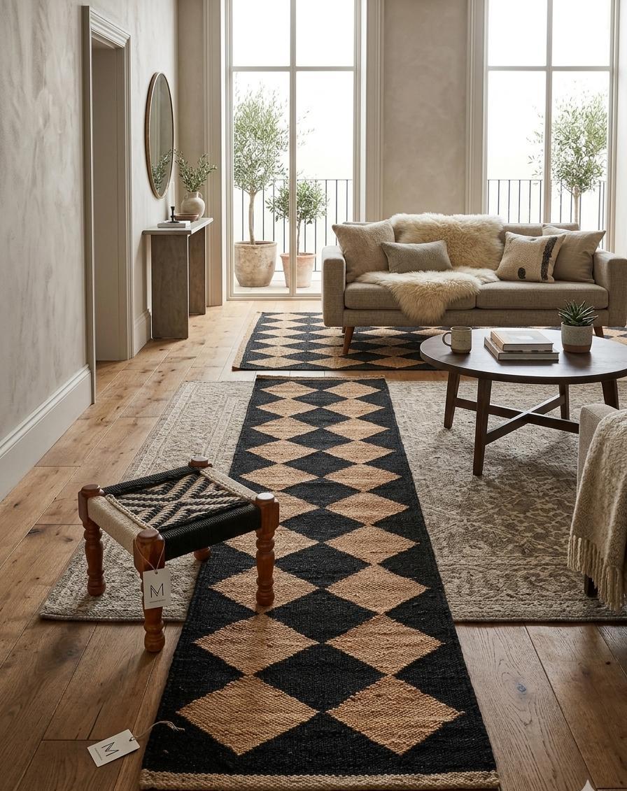 Diamond Shaped Sisal Rug